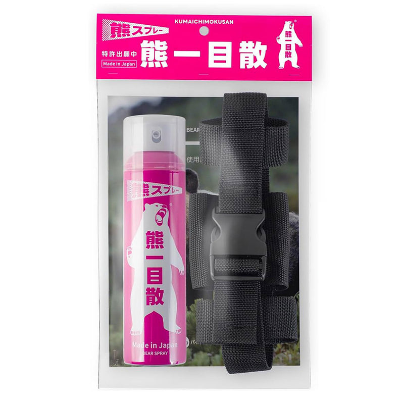 熊一目散　キャンプ・ハイキング・登山携行用スプレー バイオ科学株式会社 熊一目散ホルダー付き | APORITO（アポリト）公式