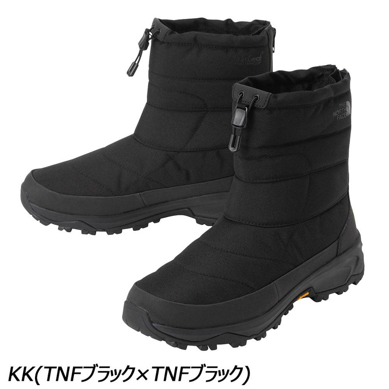ノースフェイス ヌプシ ブーティ ウォータープルーフ バックジップ NF52577 ウィンターブーツ 冬用 シューズ 防水 保温 ビブラムソール メンズ