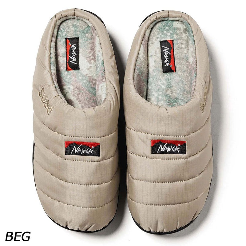 ナンガ×SUBU オーロラテックス ウィンター サンダル サンダル リラックスシューズ ダウン 冬用 防水性 ユニセックス キャンプ アウトドア タウン