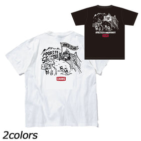 APORITO限定 チャムス×アポリト別注 アポリトアイランドTシャツ メンズ Tシャツ 半袖 USAコットン 別注