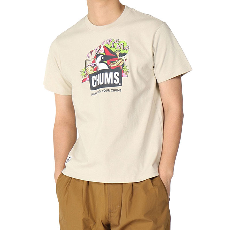 チャムス ピクニックブービーTシャツ Tシャツ 半袖 メンズ 親子お揃い ※クーポン対象外