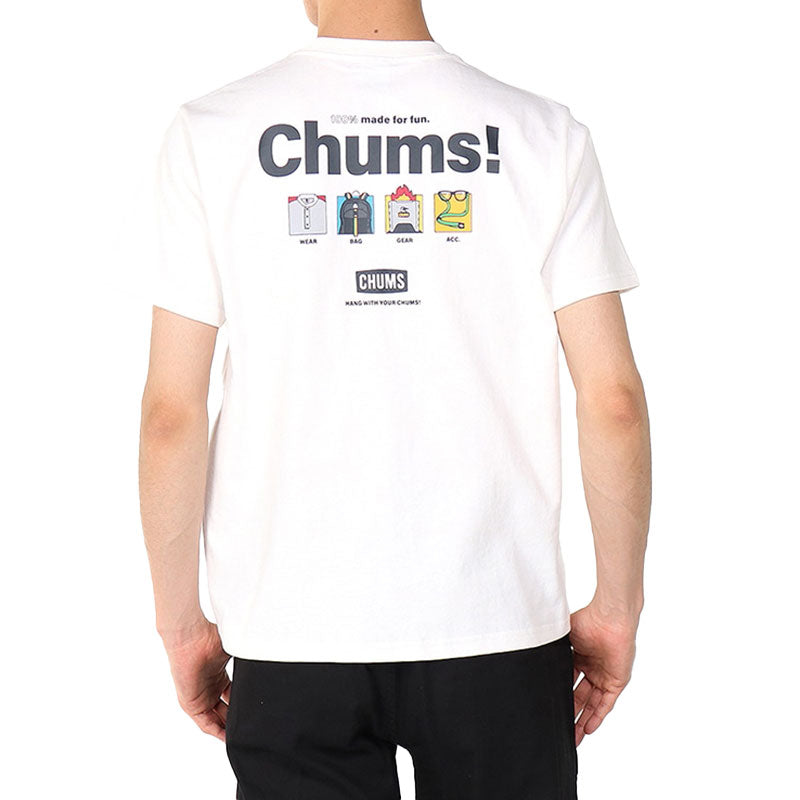 チャムス アンチバグ100パーセントメイドフォーファンTシャツ Tシャツ 半袖 防虫加工 メンズ ※クーポン対象外