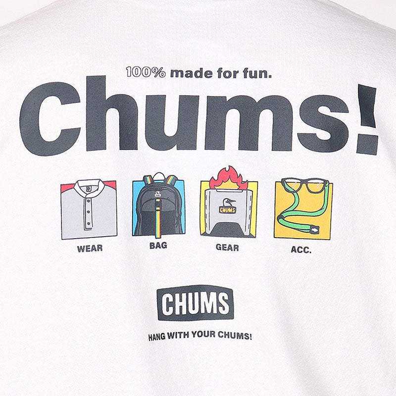 チャムス アンチバグ100パーセントメイドフォーファンTシャツ Tシャツ 半袖 防虫加工 メンズ ※クーポン対象外