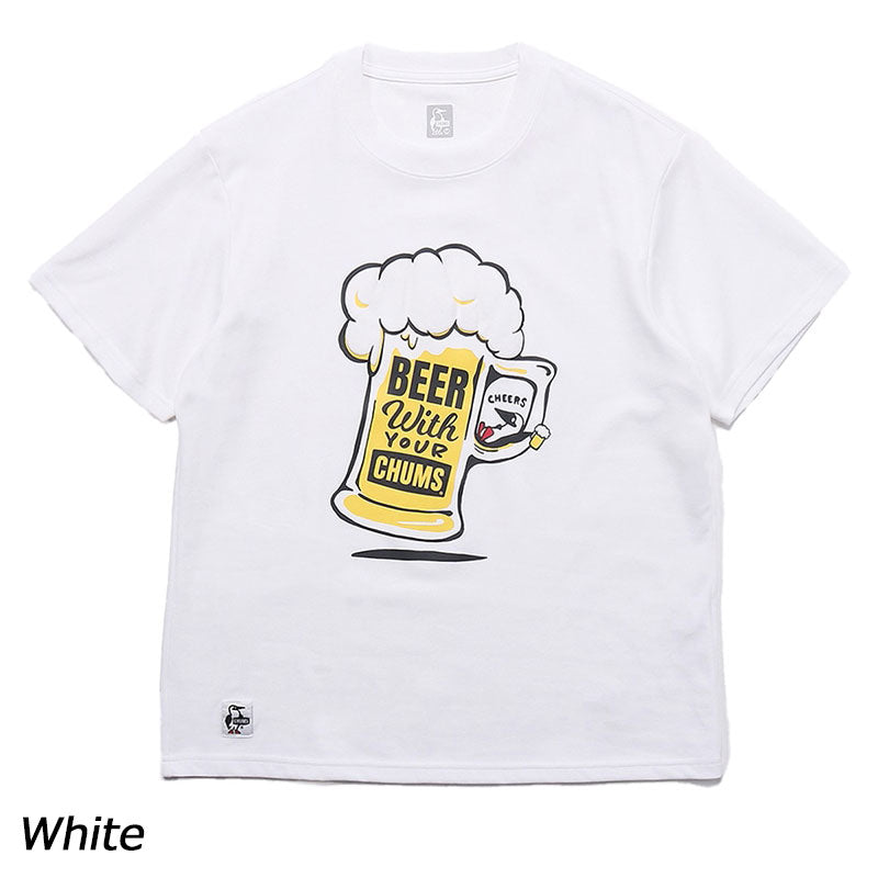 チャムス ビールウィズユアチャムスTシャツ Tシャツ 半袖 吸汗 速乾 接触冷感 メンズ