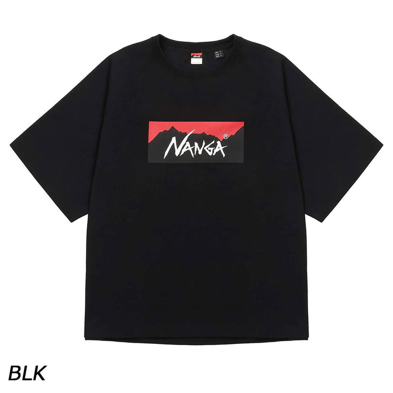 ナンガ エコハイブリッド ボックスロゴ ルーズフィットティー Tシャツ 半袖 ユニセックス