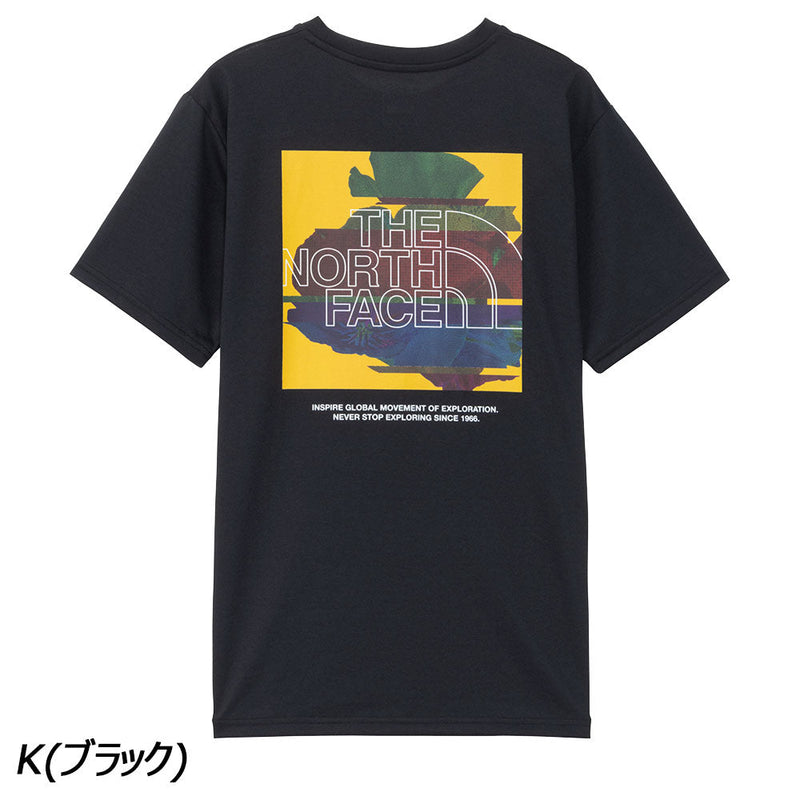 ノースフェイス ショートスリーブデジタルボックスロゴティー NT82482 Tシャツ 半袖 UVケア 抗菌 防臭 メンズ