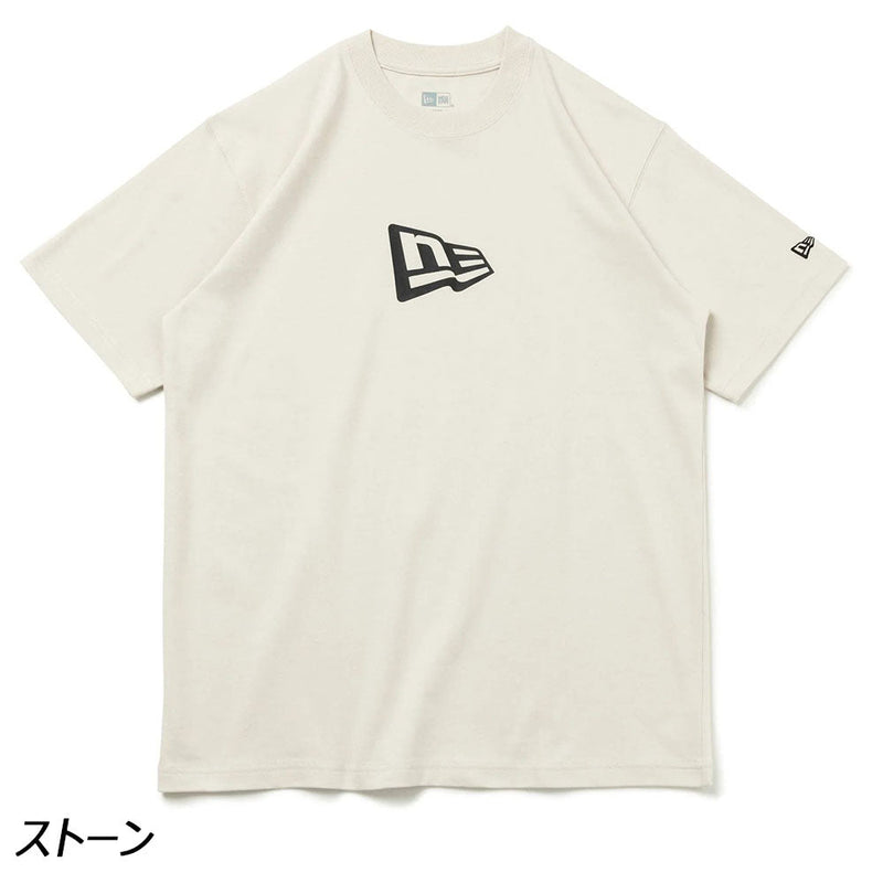 ニューエラ 半袖コットンTシャツ フラッグロゴ Tシャツ 半袖 ユニセックス 定番