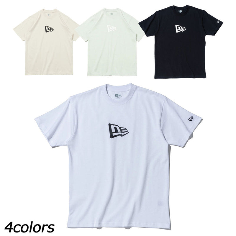 ニューエラ 半袖コットンTシャツ フラッグロゴ Tシャツ 半袖 ユニセックス 定番