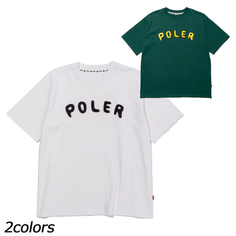 ポーラー PRM WASH POLeR CHENILLE EMB TEE Tシャツ 半袖 メンズ