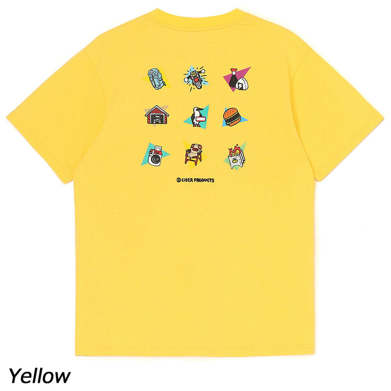 チャムス かせきさいだぁ アラカルトT CH01-2555 Tシャツ 半袖 かせきさいだぁ コラボ ユニセックス