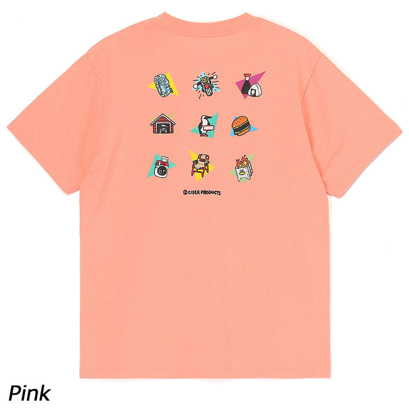 チャムス かせきさいだぁ アラカルトT CH01-2555 Tシャツ 半袖 かせきさいだぁ コラボ ユニセックス