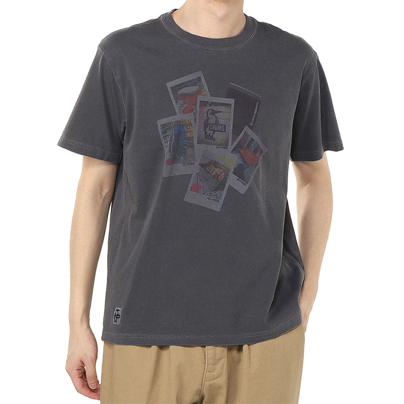 チャムス かせきさいだぁ インスタントフォトT CH01-2556 Tシャツ 半袖 かせきさいだぁ コラボ メンズ