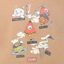 チャムス アンチバグフードヨーカイポケットTシャツ CH01-2508 Tシャツ 半袖 ユニセックス 虫よけ加工 親子お揃い