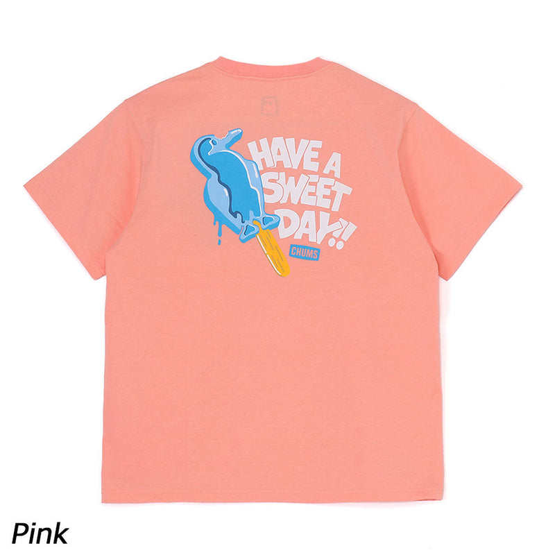 チャムス ハブアスウィートデイ！！ドライTシャツ CH01-2536 Tシャツ 半袖 速乾 遮熱 UVカット ユニセックス 親子お揃い