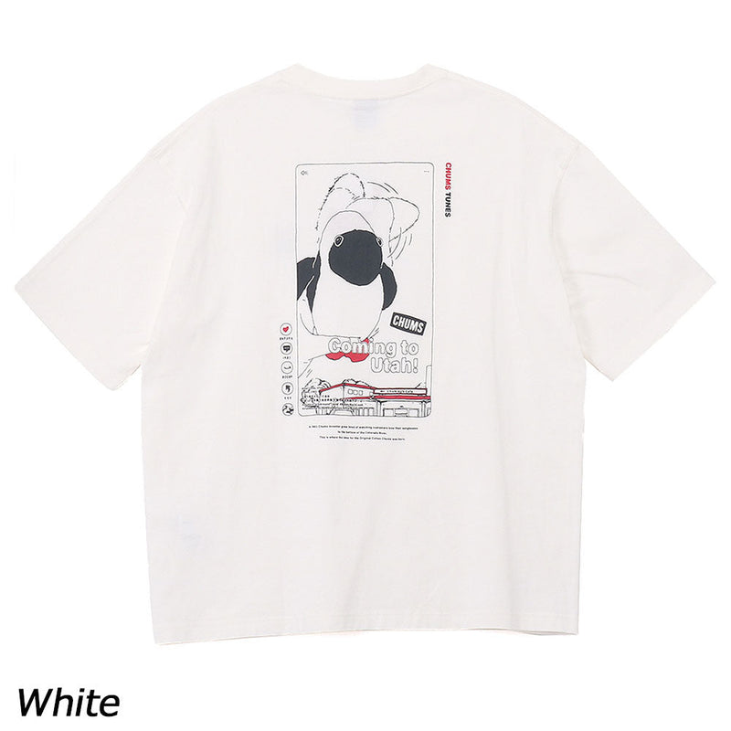チャムス チャムスチューンズTシャツ CH11-2784 Tシャツ 半袖 オーバーサイズ ユニセックス 親子お揃い