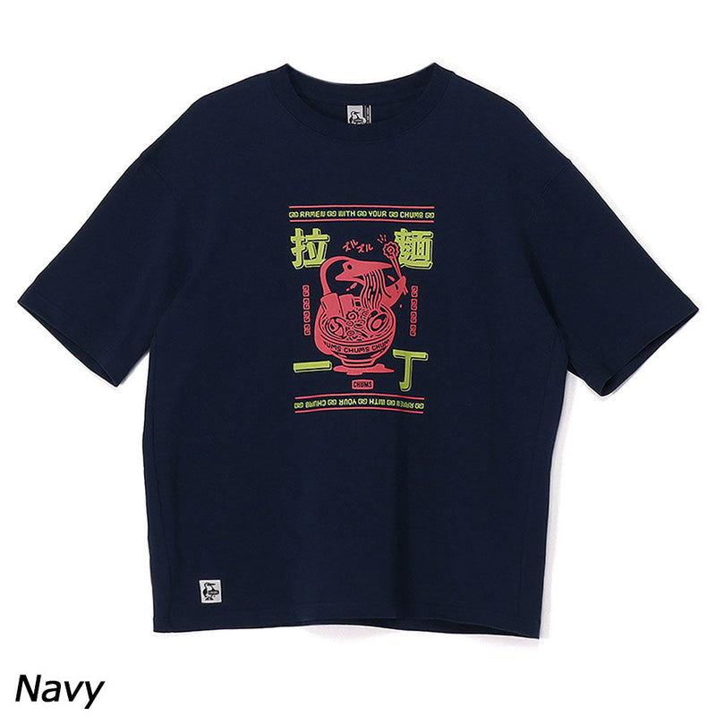 チャムス 拉麺一丁Tシャツ CH01-2786 Tシャツ 半袖 オーバーサイズ メンズ