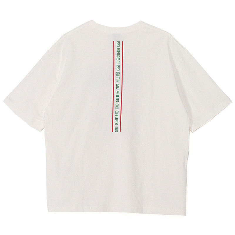 チャムス 拉麺一丁Tシャツ CH01-2786 Tシャツ 半袖 オーバーサイズ メンズ