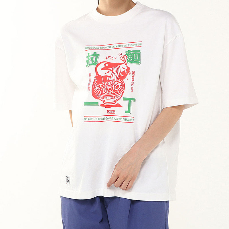 チャムス 拉麺一丁Tシャツ CH01-2786 Tシャツ 半袖 オーバーサイズ メンズ