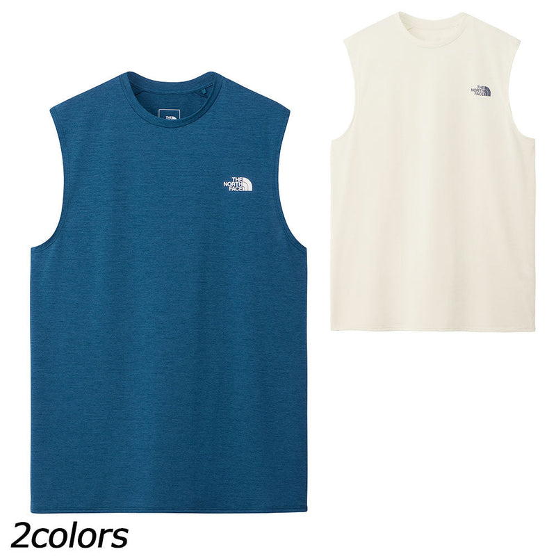 ノースフェイス スリーブレスGTDメランジクルー NT12594 Tシャツ ノースリーブ 袖なし 吸汗 速乾 抗菌 防臭 メンズ ランニング