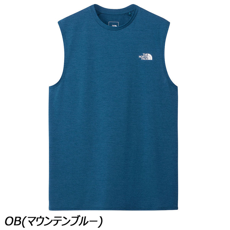 ノースフェイス スリーブレスGTDメランジクルー NT12594 Tシャツ ノースリーブ 袖なし 吸汗 速乾 抗菌 防臭 メンズ ランニング