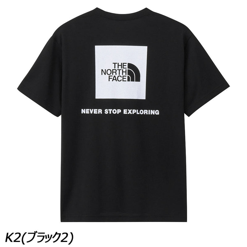 ノースフェイス ショートスリーブバックスクエアロゴティー NT32447 Tシャツ 半袖 速乾 メンズ