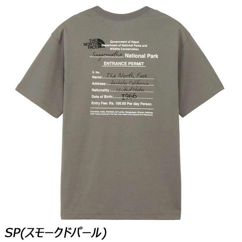ノースフェイス ショートスリーブエントランスパーミッションティー NT82539 Tシャツ 半袖 速乾 ユニセックス