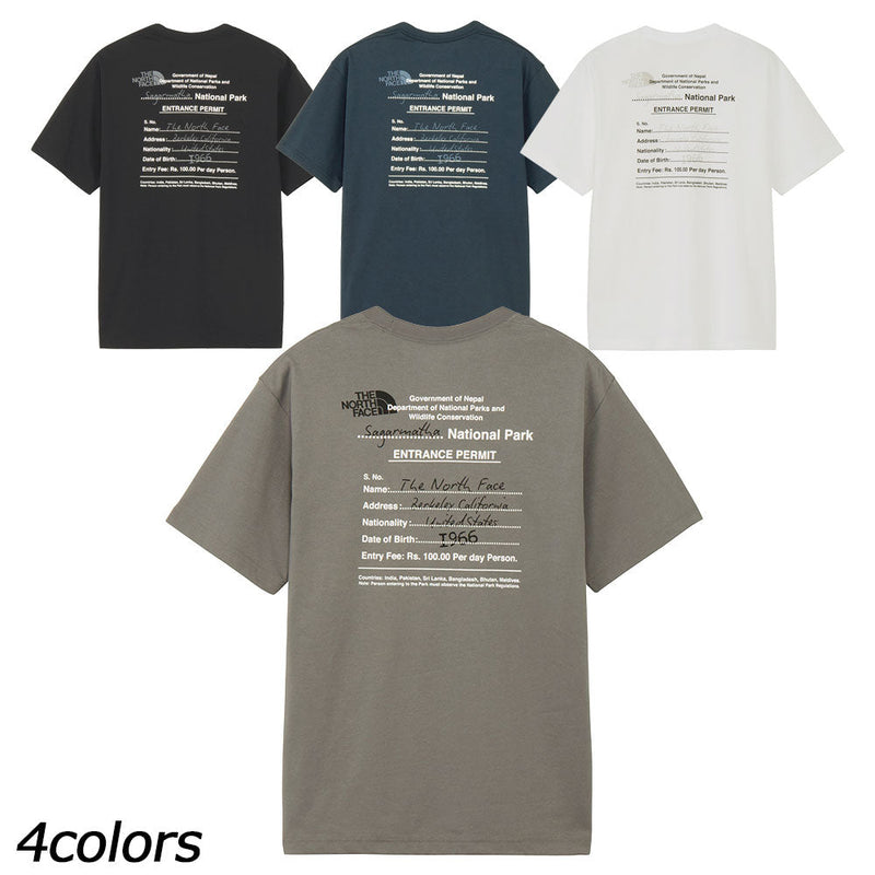 ノースフェイス ショートスリーブエントランスパーミッションティー NT82539 Tシャツ 半袖 速乾 ユニセックス