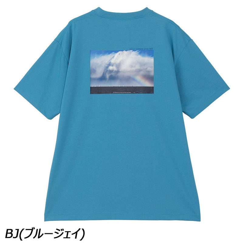 ヘリーハンセン ショートスリーブ オーシャングラフィックティー HH62508 Tシャツ 半袖 吸汗 速乾 UVケア ユニセックス 中嶋一成