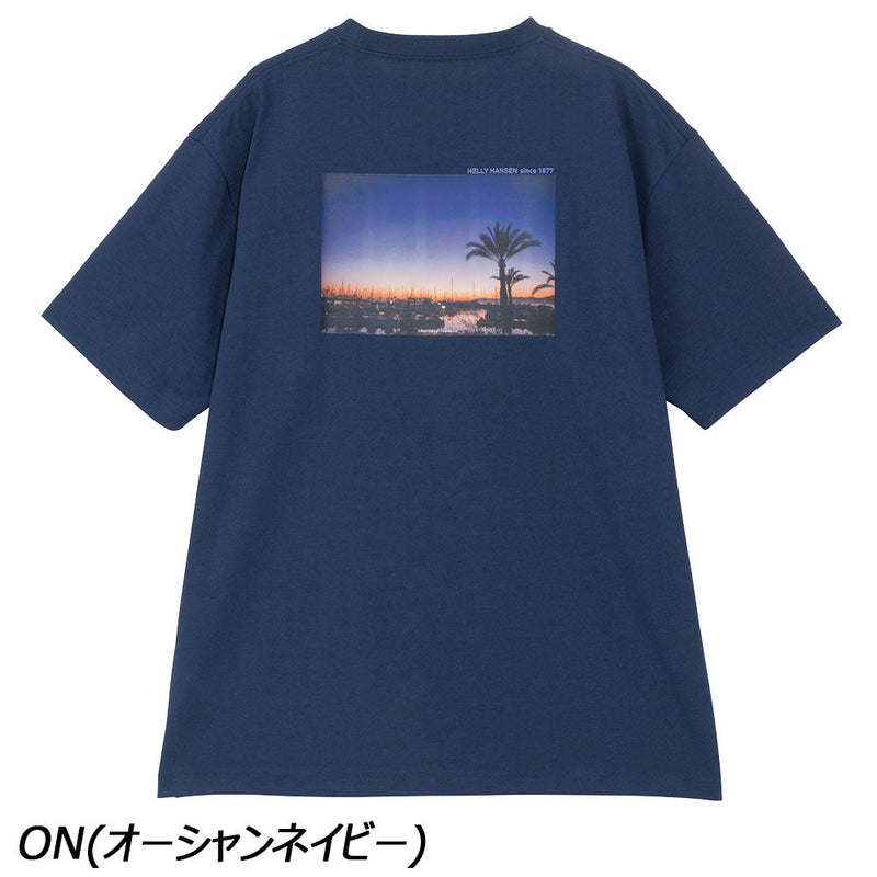 ヘリーハンセン ショートスリーブ オーシャングラフィックティー HH62508 Tシャツ 半袖 吸汗 速乾 UVケア ユニセックス 中嶋一成