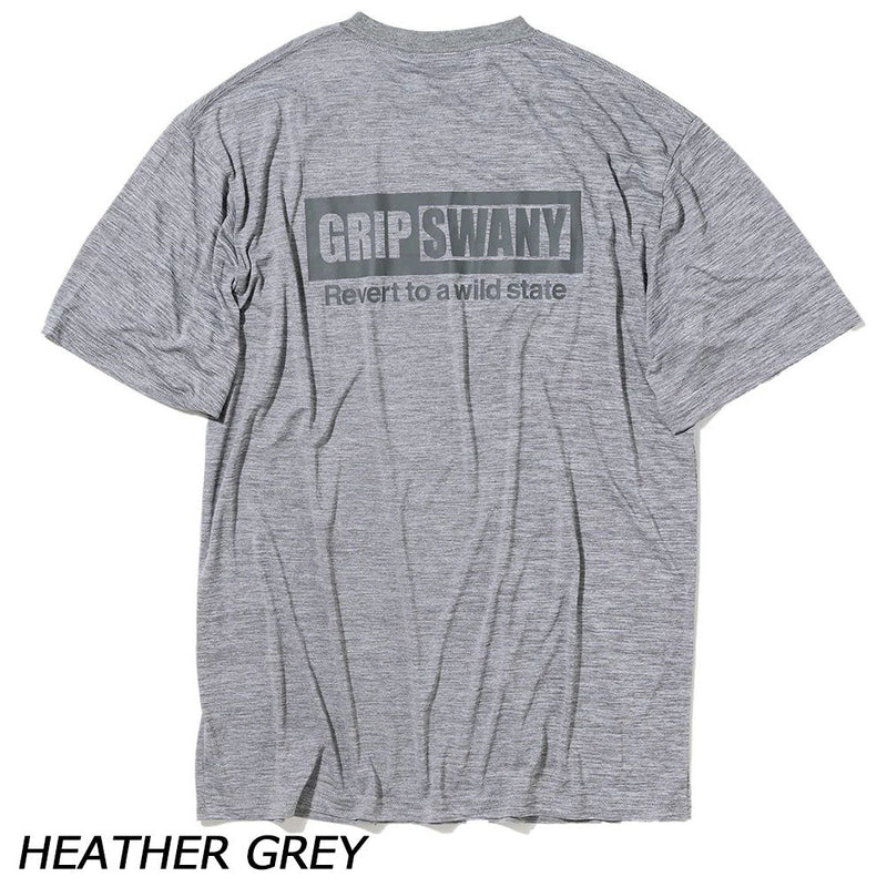 グリップスワニー ボックスロゴドライショートスリーブティー GSMCT0014 Tシャツ 半袖 速乾性 伸縮性 UVカット メンズ