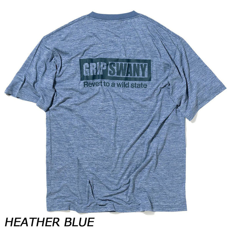 グリップスワニー ボックスロゴドライショートスリーブティー GSMCT0014 Tシャツ 半袖 速乾性 伸縮性 UVカット メンズ
