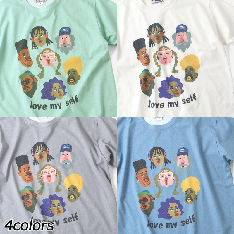 ジムマスター 5.8oz T/Cドライ love myself Tee G533757 Tシャツ 半袖 ユニセックス