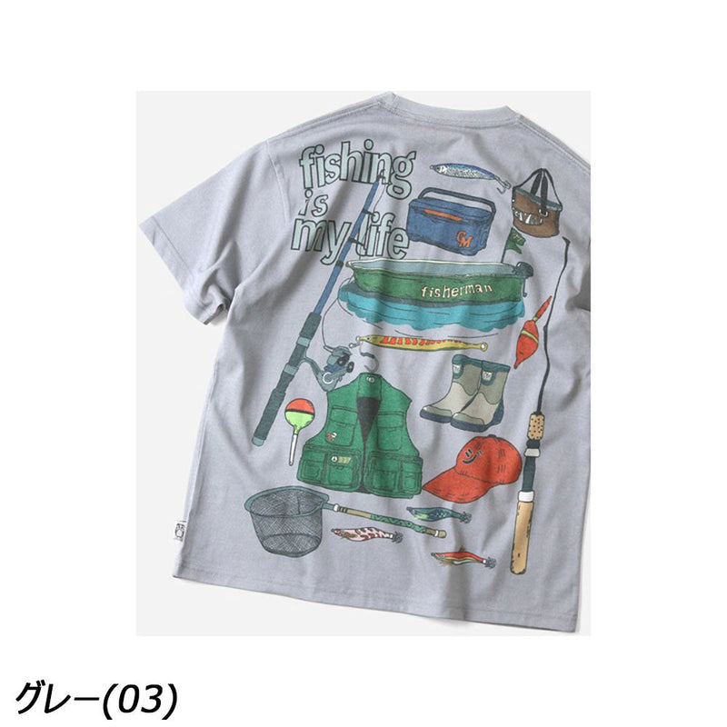 ジムマスター 5.8oz T/Cドライ fishing is my life Tee