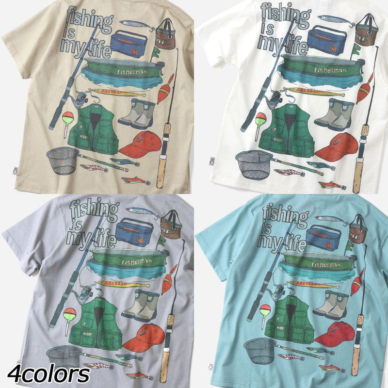 ジムマスター 5.8oz T/Cドライ fishing is my life Tee