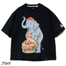 ゴースローキャラバン 【DOMDOM×GSC】味噌ピー チキンバーガーゾウBIG TEE 341963 Tシャツ 半袖 コラボ ユニセックス 341963
