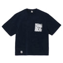 チャムス ループパイルオノマトペショートスリーブクルートップ CH00-1558 Tシャツ スウェット スウェT 半袖 オーバーサイズ ポケット付き ユニセックス