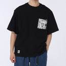 チャムス ループパイルオノマトペショートスリーブクルートップ CH00-1558 Tシャツ スウェット スウェT 半袖 オーバーサイズ ポケット付き ユニセックス