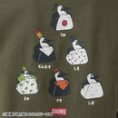 チャムス ブービーオニギリフレンズTシャツ CH01-2743 Tシャツ 半袖 ユニセックス 親子お揃い