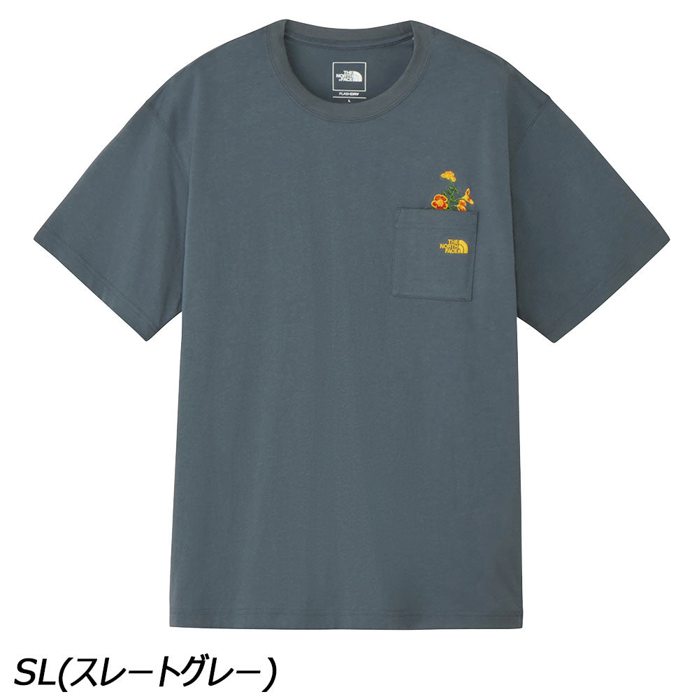 ノースフェイス ショートスリーブフラッシュドライフラワーロゴティー