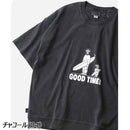 ジムマスター 6.2oz ピグメント GOOD TIMES ビッグTee G733784 Tシャツ 半袖 裾リブ ワイド ユニセックス