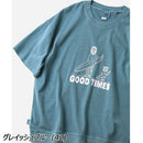 ジムマスター 6.2oz ピグメント GOOD TIMES ビッグTee G733784 Tシャツ 半袖 裾リブ ワイド ユニセックス