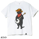 ゴースローキャラバン USA/C バンジョー猫 TEE 702681040010 Tシャツ 半袖 親子コーデ リンクコーデ ユニセックス 361910