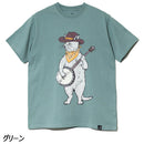ゴースローキャラバン USA/C バンジョー猫 TEE 702681040010 Tシャツ 半袖 親子コーデ リンクコーデ ユニセックス 361910