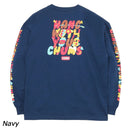 チャムス オーバーサイズドオンザグリルロングスリーブTシャツ Tシャツ 長袖 ユニセックス 親子お揃い