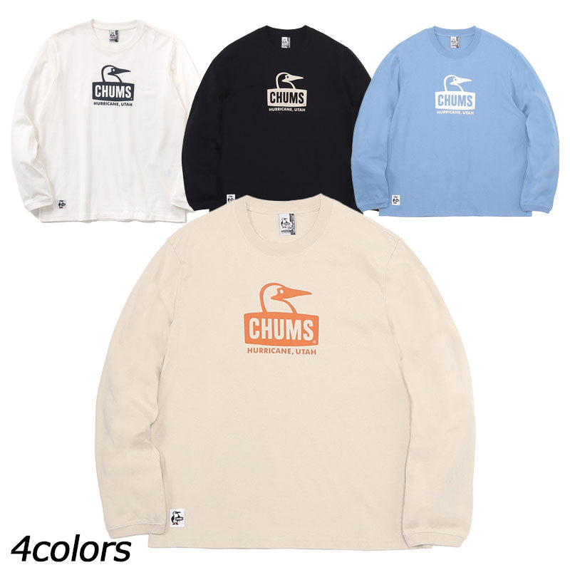 チャムス ブービーフェイスブラッシュドロングスリーブTシャツ CH01-2303 Tシャツ 長袖 ロンT ユニセックス 親子お揃い