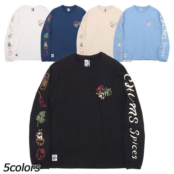 チャムス チャムススパイスブラッシュドロングスリーブTシャツ