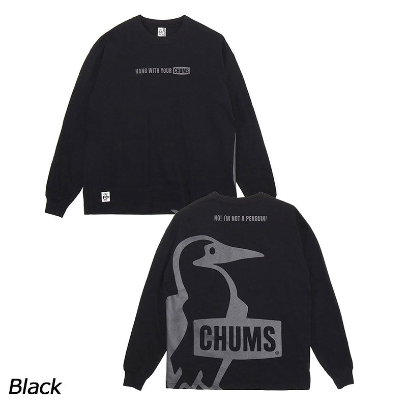 チャムス オーバーサイズドビッグブービーブラッシュドロングスリーブTシャツ CH01-2455 Tシャツ 長袖 ロンT ユニセックス 親子お揃い