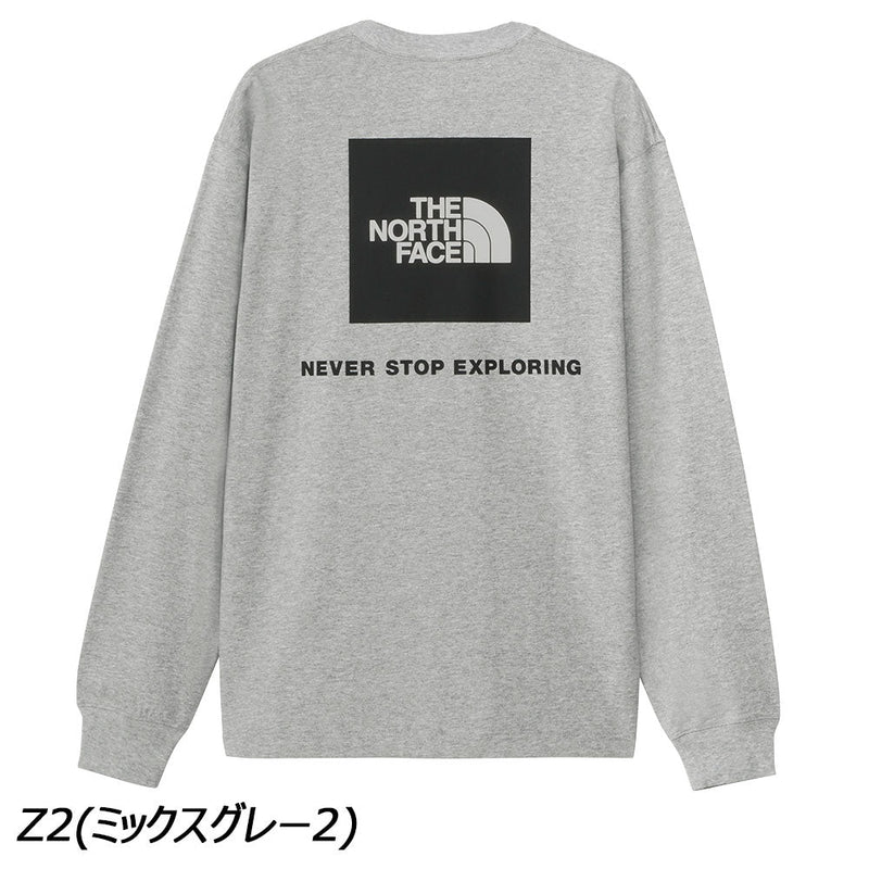 ノースフェイス ロングスリーブバックスクエアロゴティー NT82333 Tシャツ 長袖 ユニセックス