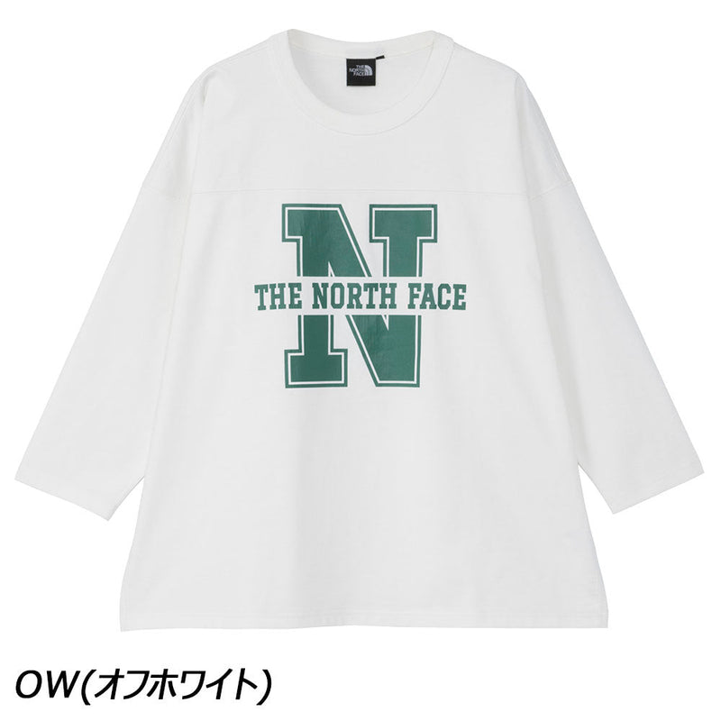 ノースフェイス スリークォーターフットボールティー NT82438 Tシャツ 七分袖 ユニセックス