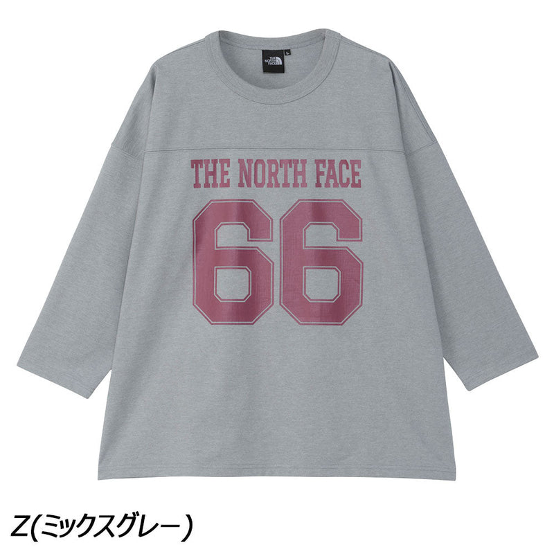 ノースフェイス スリークォーターフットボールティー NT82438 Tシャツ 七分袖 ユニセックス